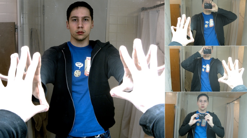 Illustration for article titled How to Take the Classic MySpace Mirror Picture Without the Camera In It